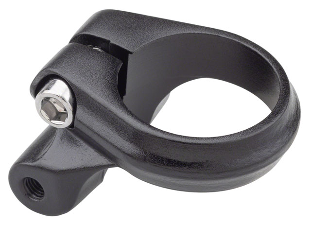 Bike Seatpost Clamp for Mounting Bicycle Rear Rack 34.9mm 35mm Black Post Binder 
