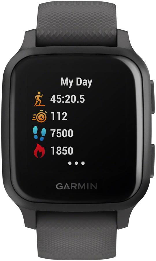 Garmin Venu SQ GPS Watch - Grey / Grey Silicone Band 810041579232