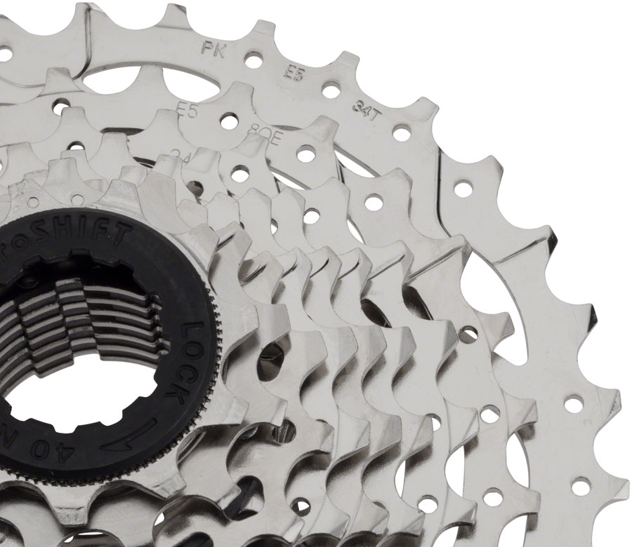 microSHIFT H09 Cassette 9 Speed Silver Nickel Plated for Shimano HG Freehub Body