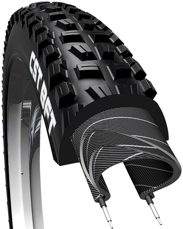 CST BFT Plus Fat Tire 20x4.0 Wire Black 27TPI Single Compound (406
